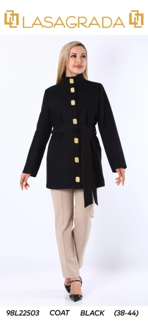 Пальто LASAGRADA (Black, модель L22503) оптом