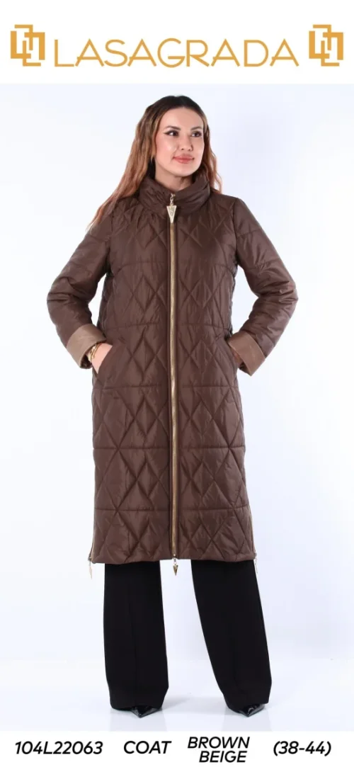 Пальто LASAGRADA (Beige, модель L22063) оптом