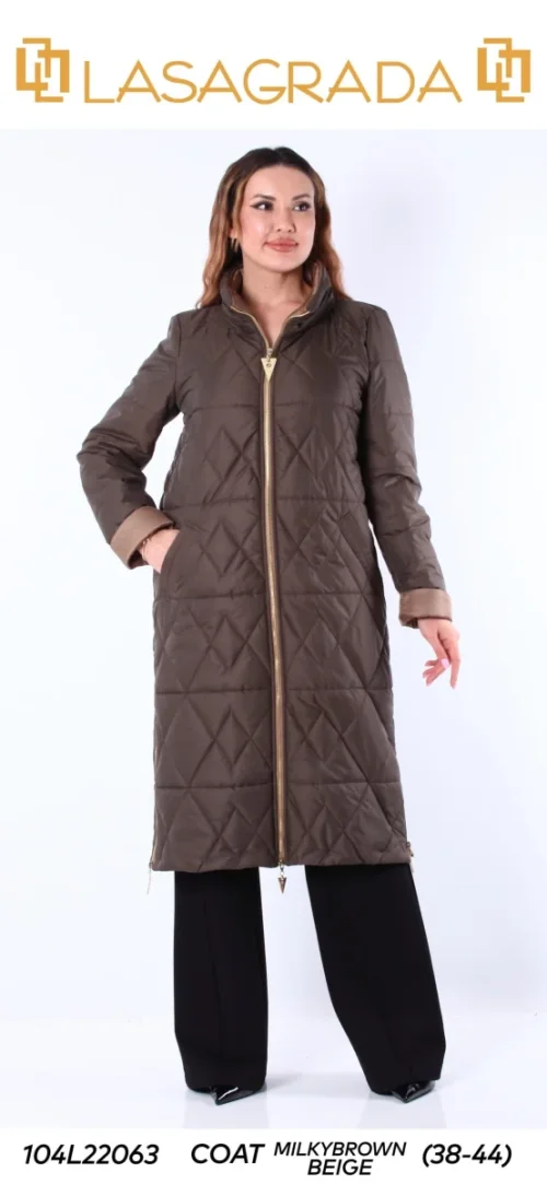 Пальто LASAGRADA (Beige, модель L22063) оптом