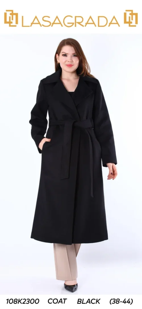 Пальто LASAGRADA (Black, модель K2300) оптом