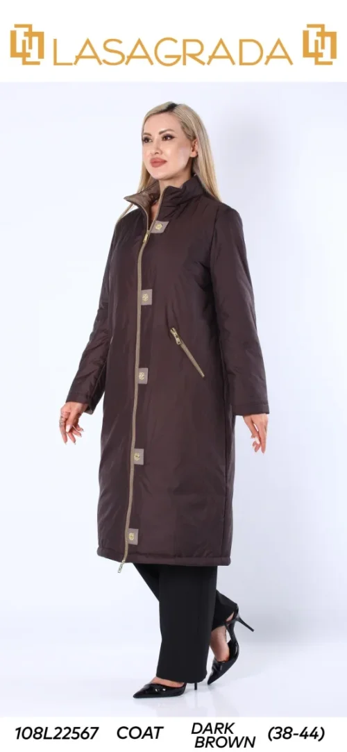 Пальто LASAGRADA (Brown, модель L22567) оптом