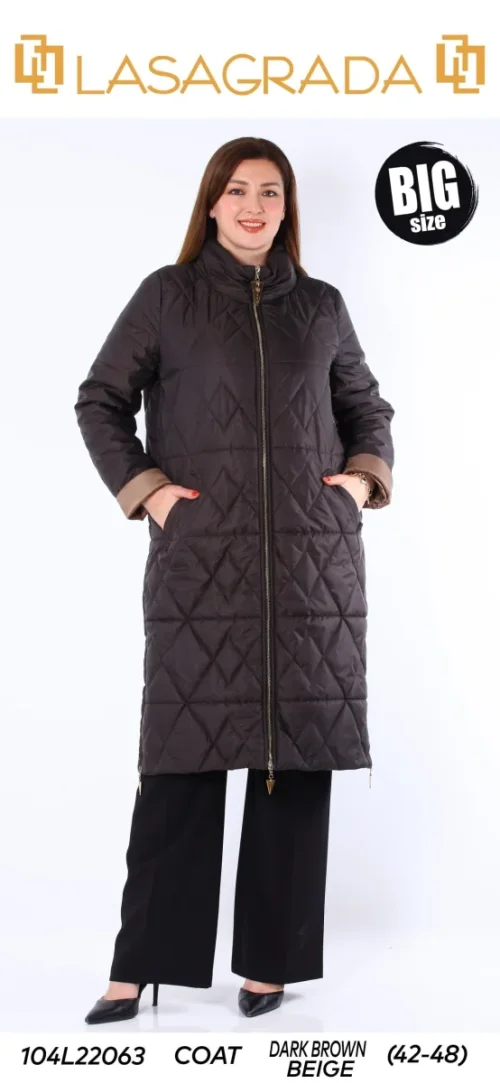 Пальто LASAGRADA (Brown, модель L22063) оптом