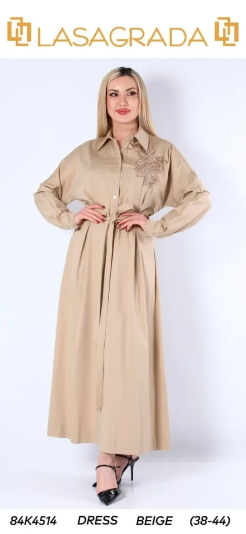 Платье LASAGRADA (Beige, модель K4514) оптом