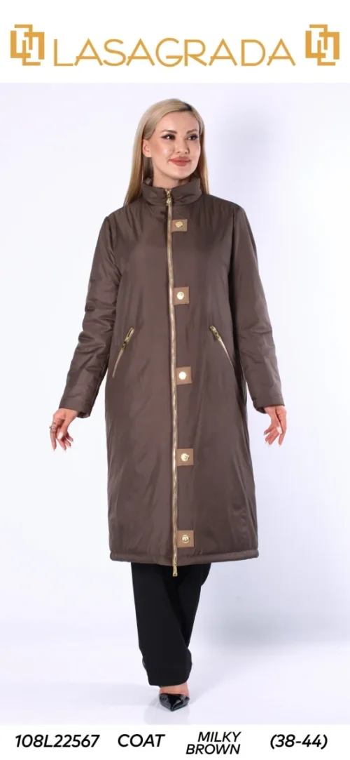 Пальто LASAGRADA (Brown, модель L22567) оптом