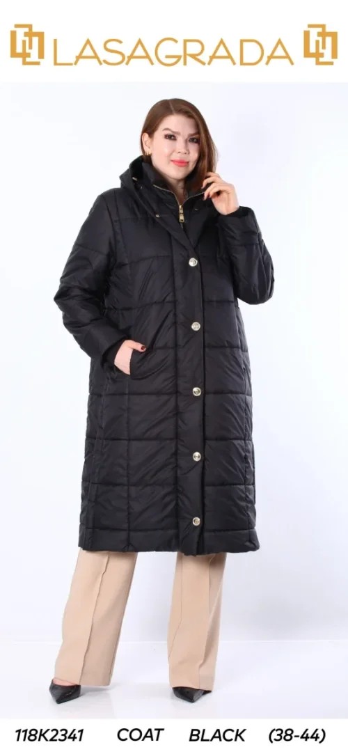 Пальто LASAGRADA (Black, модель K2341) оптом