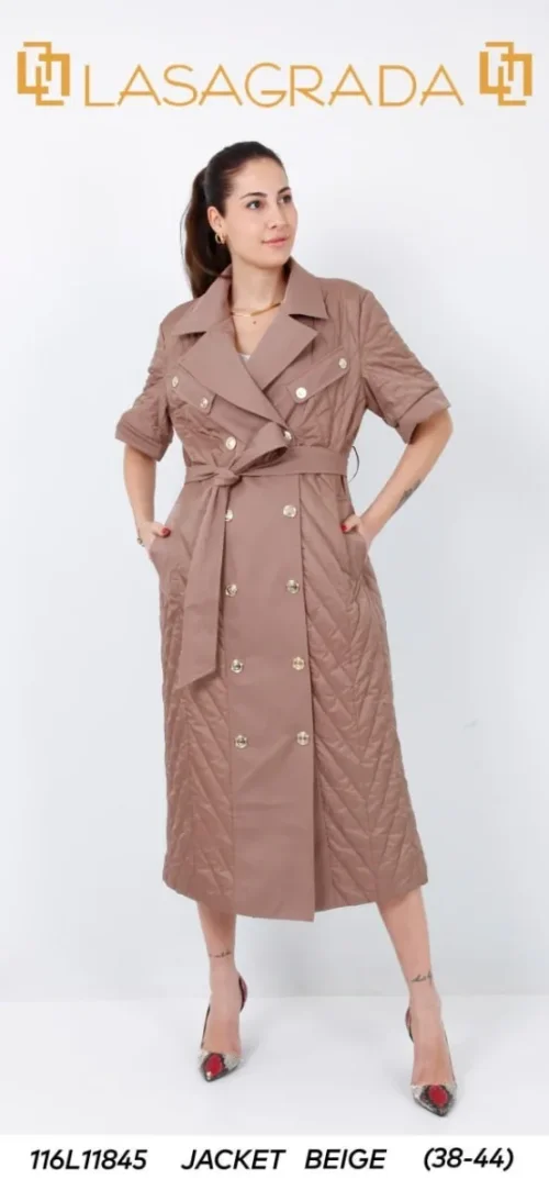 Пальто LASAGRADA (Beige, модель L11845) оптом