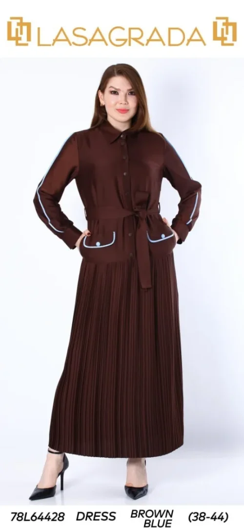 Платье LASAGRADA (Brown, модель L64428) оптом