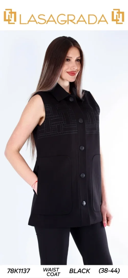 Жилет LASAGRADA (Black, модель K1137) оптом