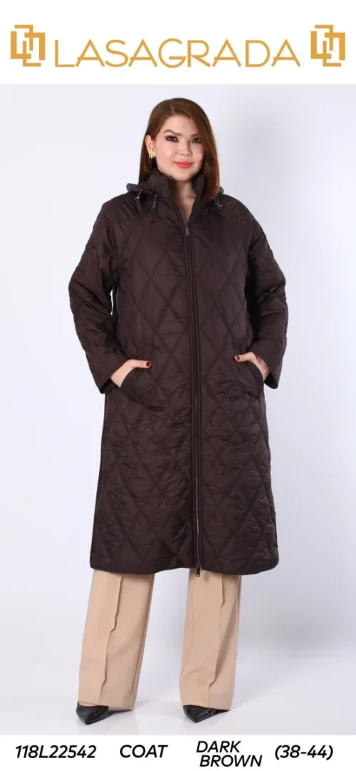 Пальто LASAGRADA (Brown, модель L22542) оптом