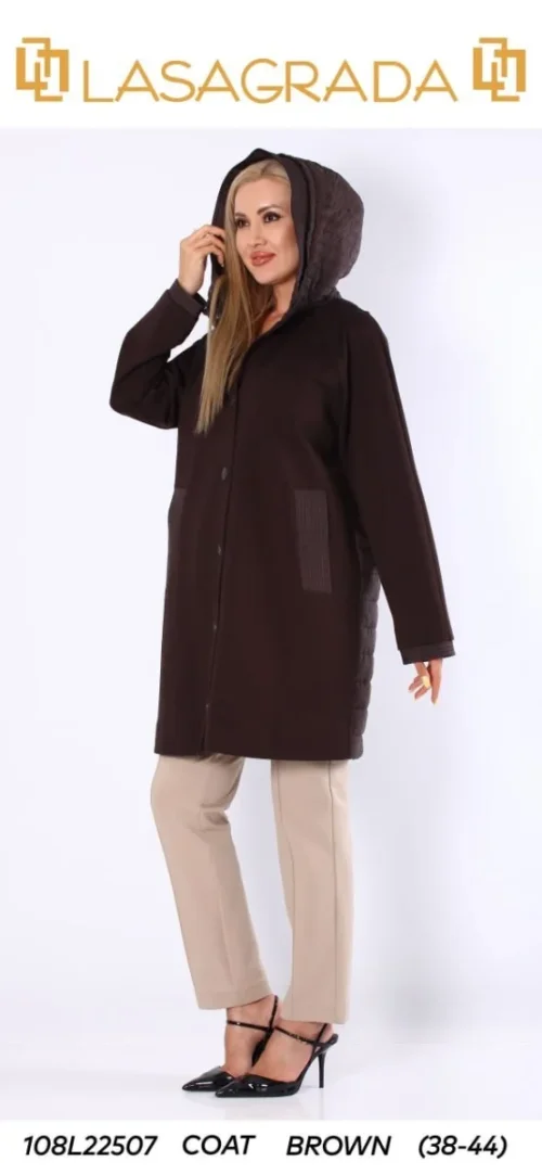 Пальто LASAGRADA (Brown, модель L22507) оптом
