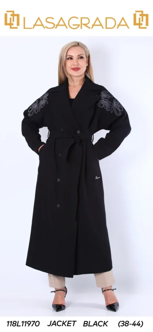 Пальто LASAGRADA (Black, модель L11970) оптом