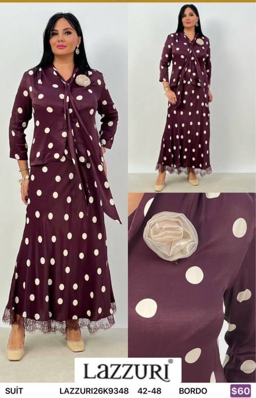 Костюмы и комплекты Lazzuri̇ (Burgundy, модель LAZZURI26K9348) оптом