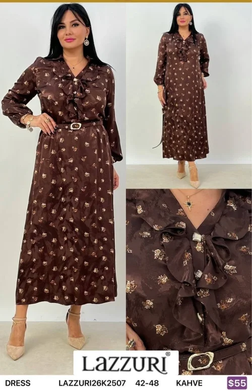 Платье Lazzuri̇ (Brown, модель LAZZURI26K2507) оптом