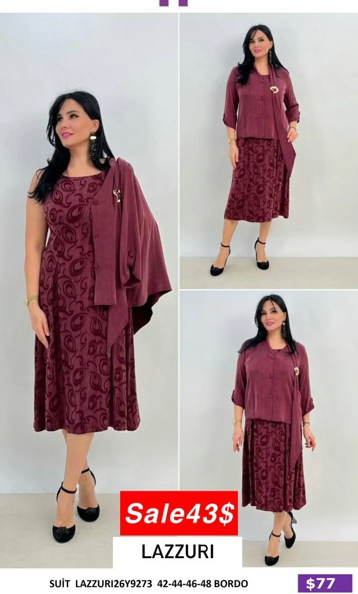 Костюмы и комплекты Lazzuri̇ (Burgundy, модель LAZZURI26Y9273) оптом