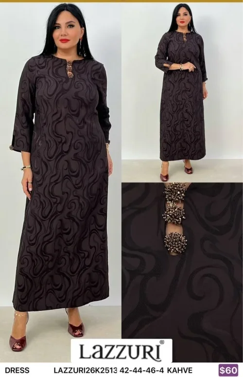 Платье Lazzuri̇ (Brown, модель LAZZURI26K2513) оптом