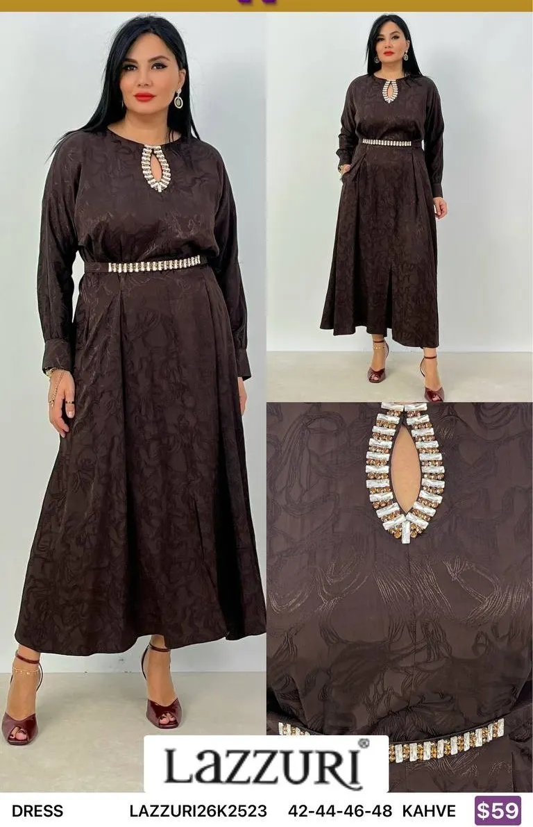 Платье Lazzuri̇ (Brown, модель LAZZURI26K2523) оптом