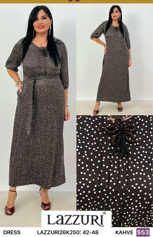 Платье Lazzuri̇ (Brown, модель LAZZURI26K250) оптом