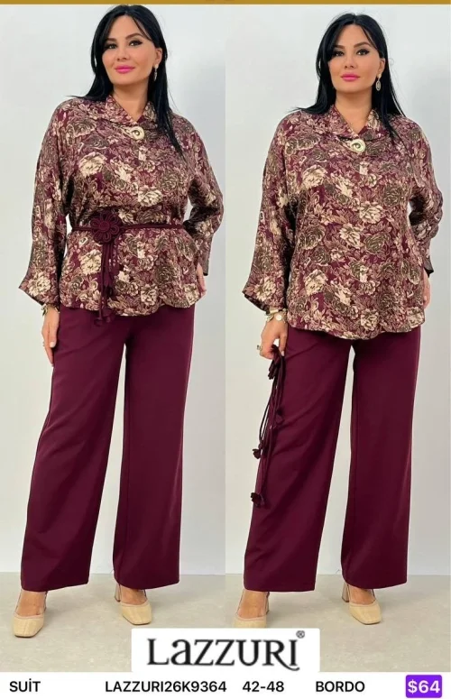 Костюмы и комплекты Lazzuri̇ (Burgundy, модель LAZZURI26K9364) оптом
