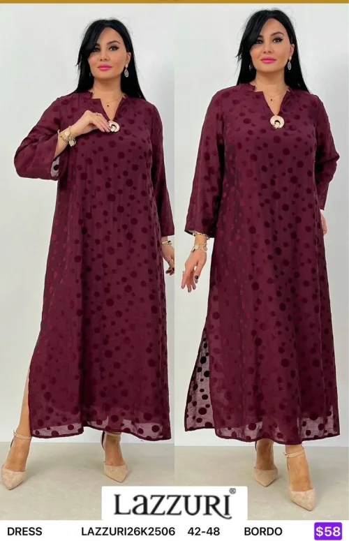 Платье Lazzuri̇ (Burgundy, модель LAZZURI26K2506) оптом