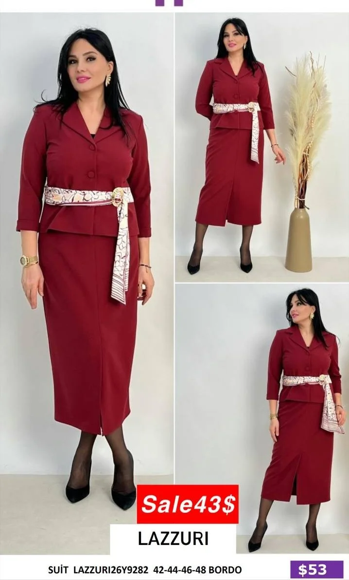 Костюмы и комплекты Lazzuri̇ (Burgundy, модель LAZZURI26Y9282) оптом