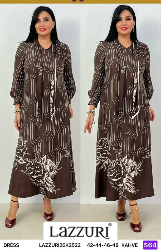Платье Lazzuri̇ (Brown, модель LAZZURI26K2522) оптом