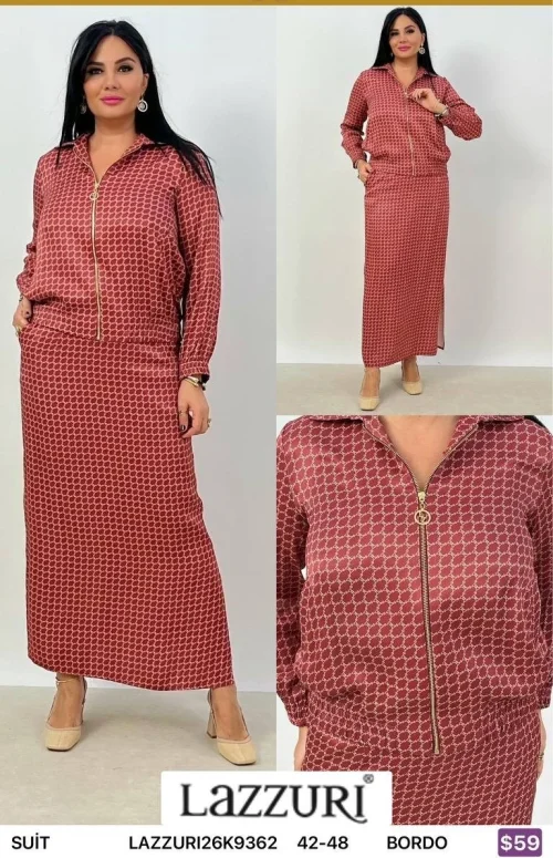 Костюмы и комплекты Lazzuri̇ (Burgundy, модель LAZZURI26K9362) оптом
