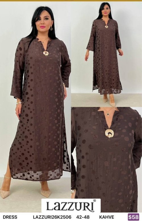 Платье Lazzuri̇ (Brown, модель LAZZURI26K2506) оптом