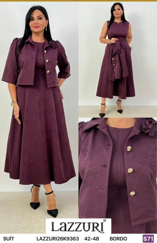 Костюмы и комплекты Lazzuri̇ (Burgundy, модель LAZZURI26K9363) оптом