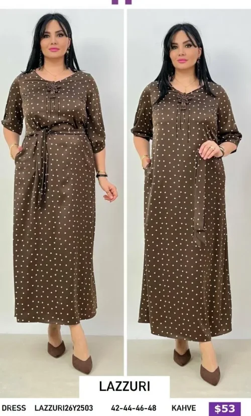 Платье Lazzuri̇ (Brown, модель LAZZURI26Y2503) оптом