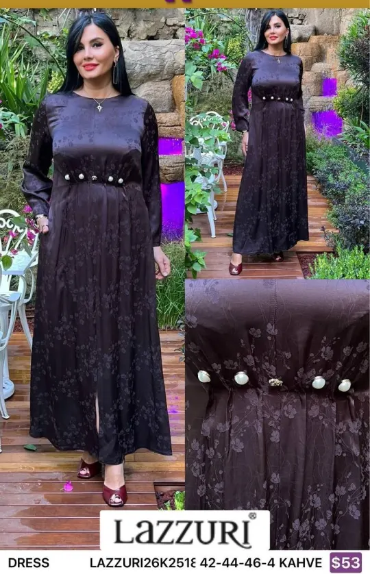 Платье Lazzuri̇ (Brown, модель LAZZURI26K251) оптом
