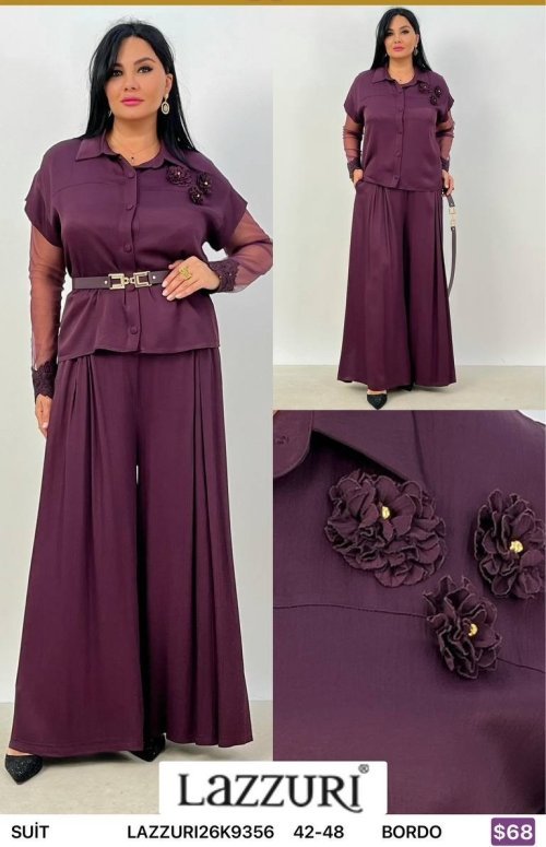Костюмы и комплекты Lazzuri̇ (Burgundy, модель LAZZURI26K9356) оптом