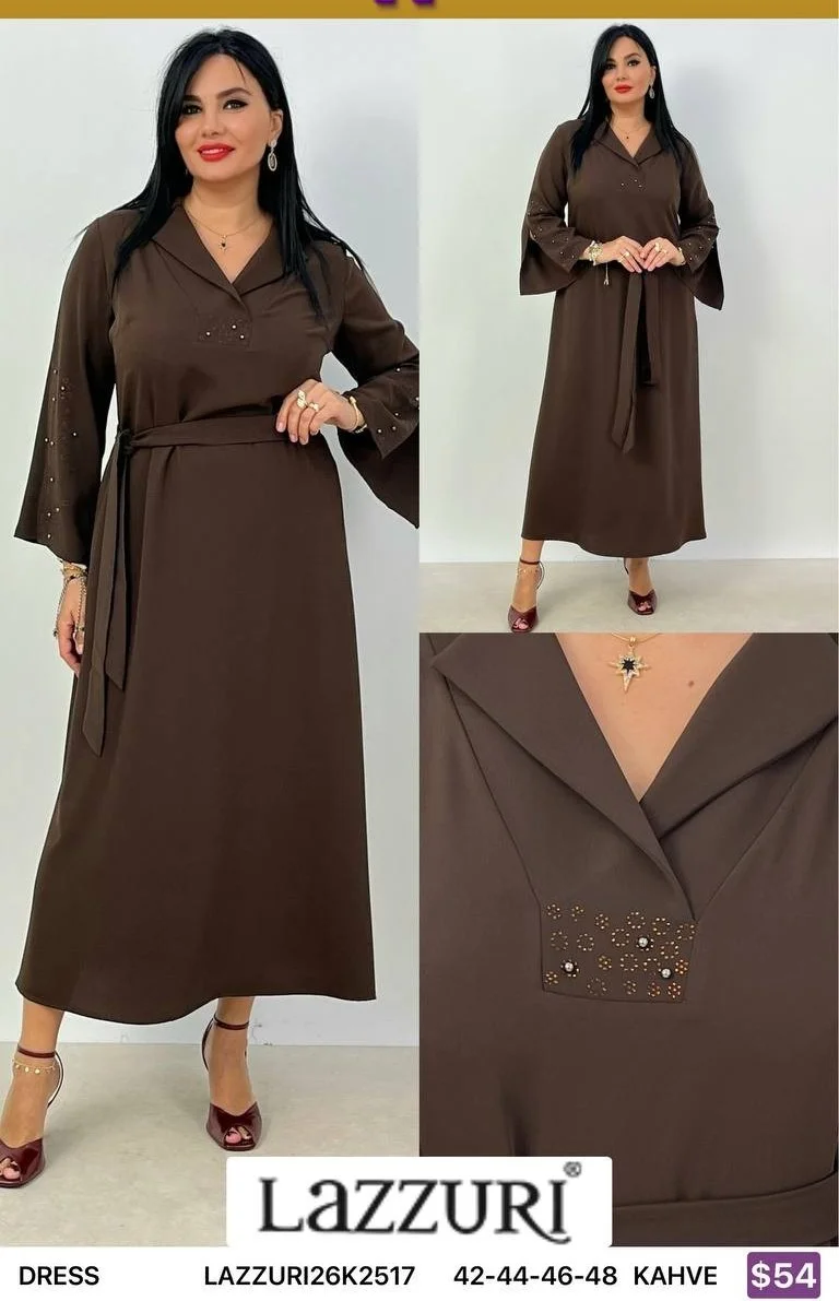 Платье Lazzuri̇ (Brown, модель LAZZURI26K2517) оптом