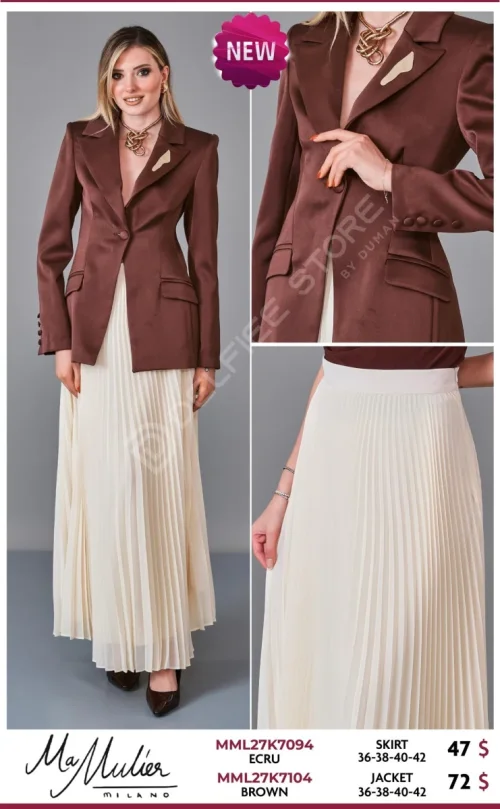 Юбка MA MULIER (Cream, модель MML27K7094) оптом