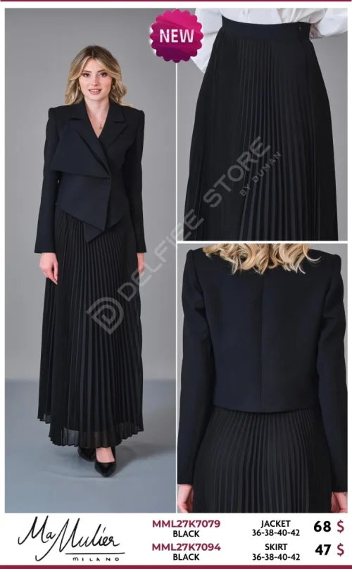 Юбка MA MULIER (Black, модель MML27K7094) оптом
