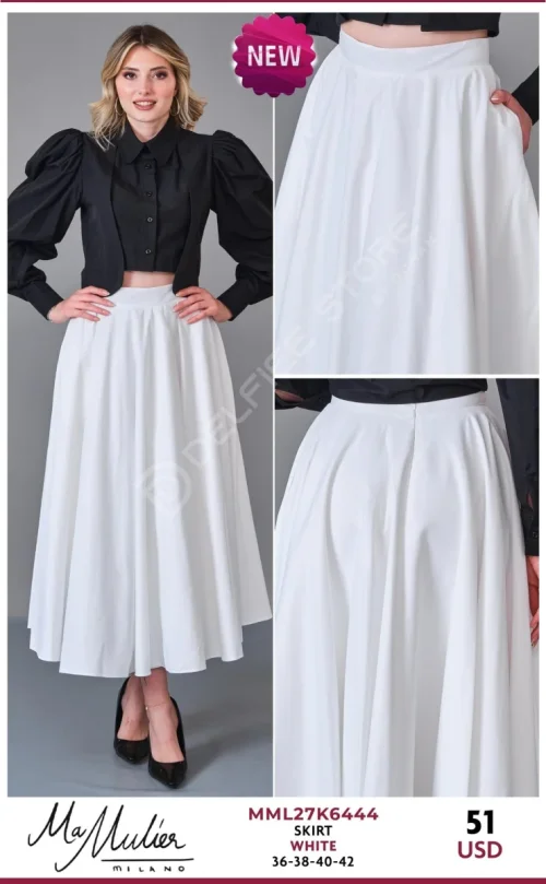 Юбка MA MULIER (White, модель MML27K6444) оптом
