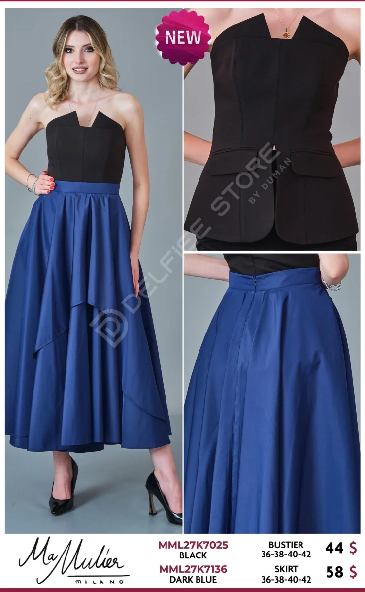 Юбка MA MULIER (Blue, модель MML27K7136) оптом