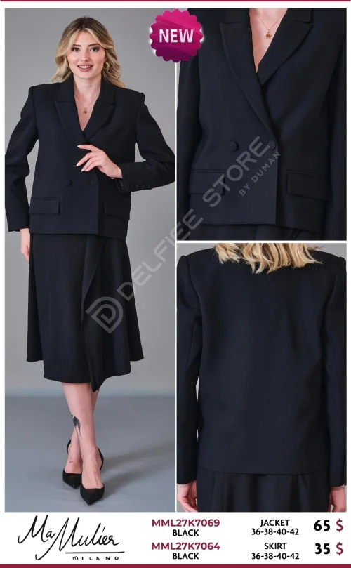 Жакет MA MULIER (Black, модель MML27K7069) оптом