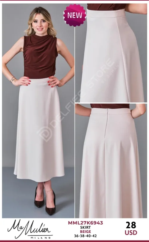 Юбка MA MULIER (Beige, модель MML27K6943) оптом