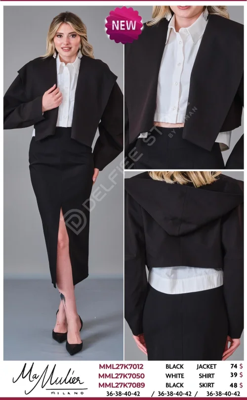 Юбка MA MULIER (Black, модель MML27K7089) оптом