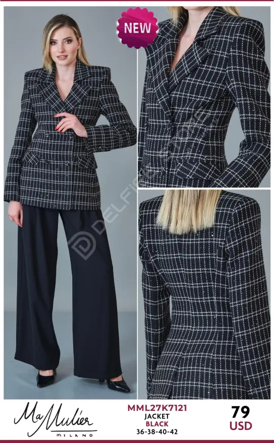 Жакет MA MULIER (Black, модель MML27K7121) оптом