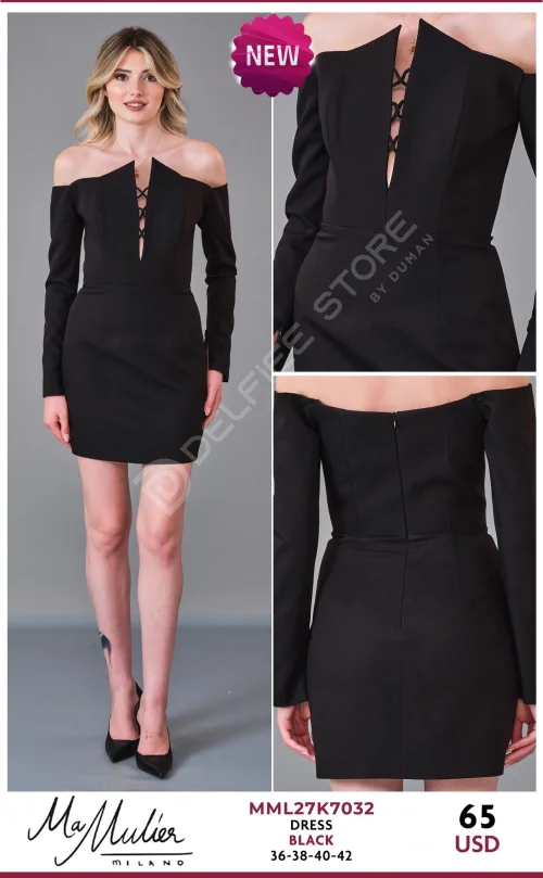 Платье MA MULIER (Black, модель MML27K7032) оптом