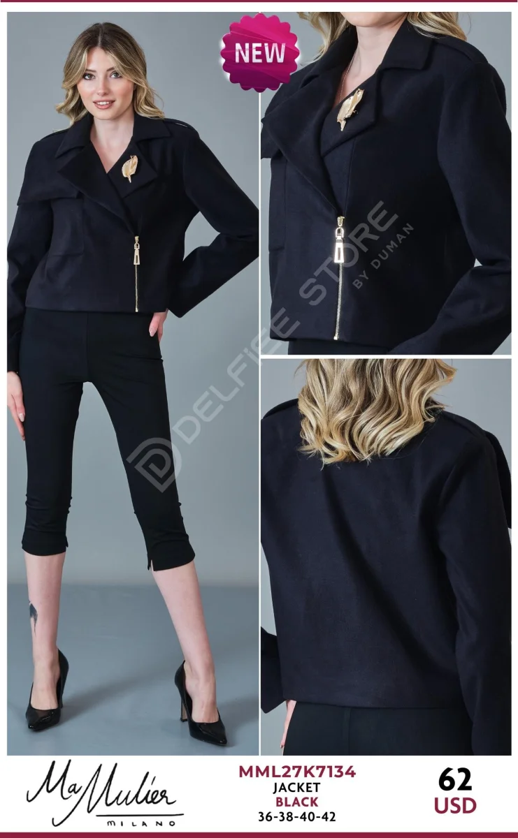 Жакет MA MULIER (Black, модель MML27K7134) оптом