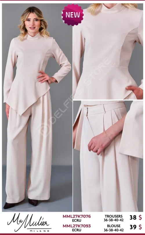Блузка MA MULIER (Cream, модель MML27K7093) оптом