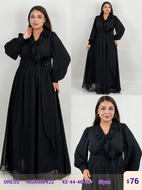 Платье MAQRELL (Black, модель KSAS32422) оптом