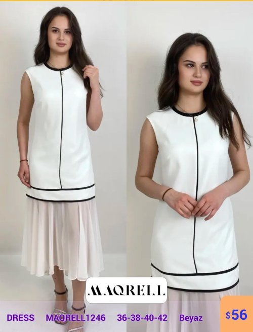 Платье MAQRELL (Белый, модель MAQRELL1246) оптом