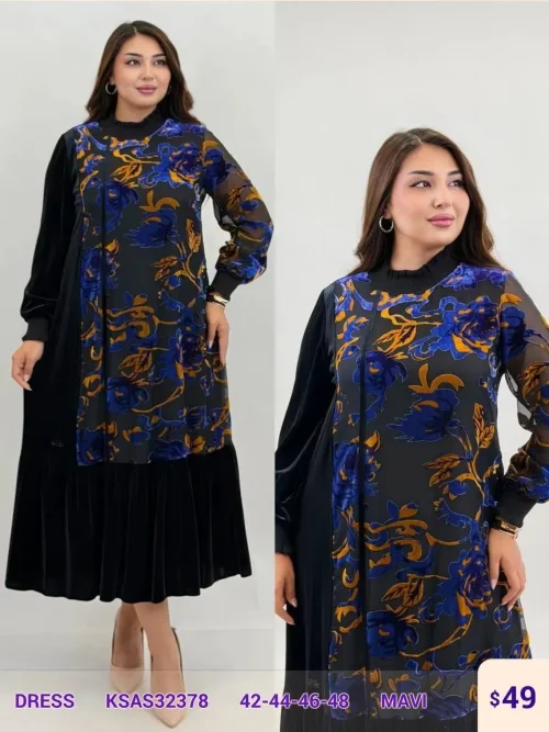 Платье MAQRELL (Blue, модель KSAS32378) оптом