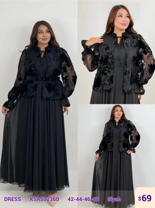 Платье MAQRELL (Black, модель KSAS32360) оптом
