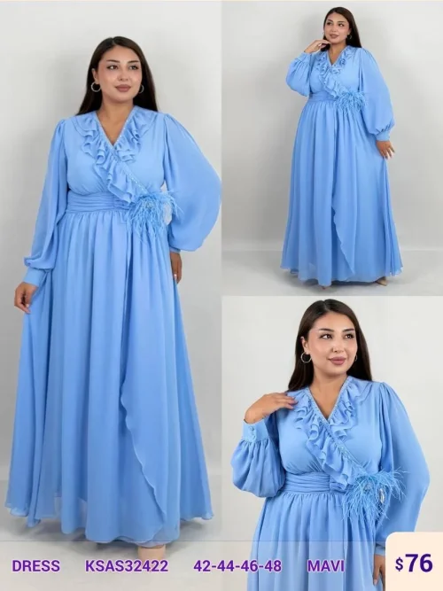 Платье MAQRELL (Blue, модель KSAS32422) оптом