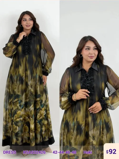 Платье MAQRELL (Olive, модель KSAS32426) оптом