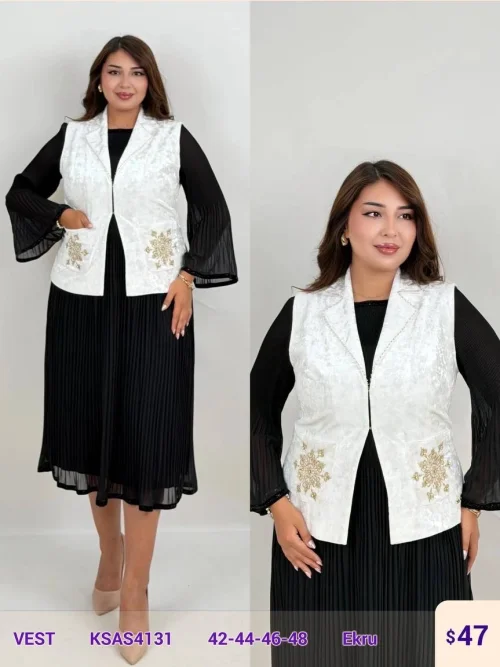 Жилет MAQRELL (Cream, модель KSAS4131) оптом